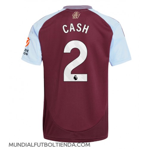 Camiseta Aston Villa Matty Cash #2 Primera Equipación Replica 2024-25 mangas cortas